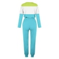 thumbnail image 5 of YUGYXL Women's 2 Piece Outfit Colorblock Lightweight Long Sleeve Tee Top and Jogger Pants Sets Casual Sweatsuit Tracksuit Light Blue XXL, 5 of 5