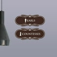 thumbnail image 4 of Signs ByLITA Designer Earls and Countesses 2 Pack Restroom Sign (Black Gold) - Medium, 4 of 6