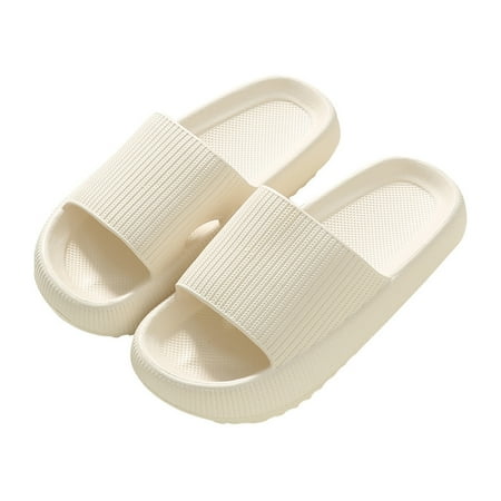 

FarDo 1 Pair Pool Sandals Concave-convex Texture Smooth Surface Concise Design Quick Drying House Pool Slippers for Home