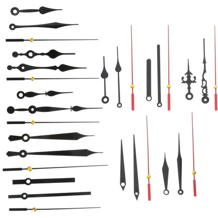 10 Sets Non Mechanism Clock Hands Clock Movement Parts 13.5X0.3CM