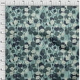 thumbnail image 4 of oneOone Tissu Jersey Coton Bleu Sarcelle Feuille Abstraite Matériel de Robe Tissu Imprimé Tissu au Mètre 58 Pouces de Large, 4 of 4