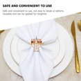 12pcs Menorah Molding Napkin Rings Dining Table Napkin Ring Serviette