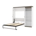 thumbnail image 6 of Atlin Designs 89" Full Murphy Bed with Bookcase in White, 6 of 13