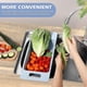 thumbnail image 5 of Collapsible Colander Kitchen Extendable Strainer Food Fruits Vegetables Noodle Pasta Drain Basket Space-saver Portable Drainer Over Sink, Blue, 5 of 5