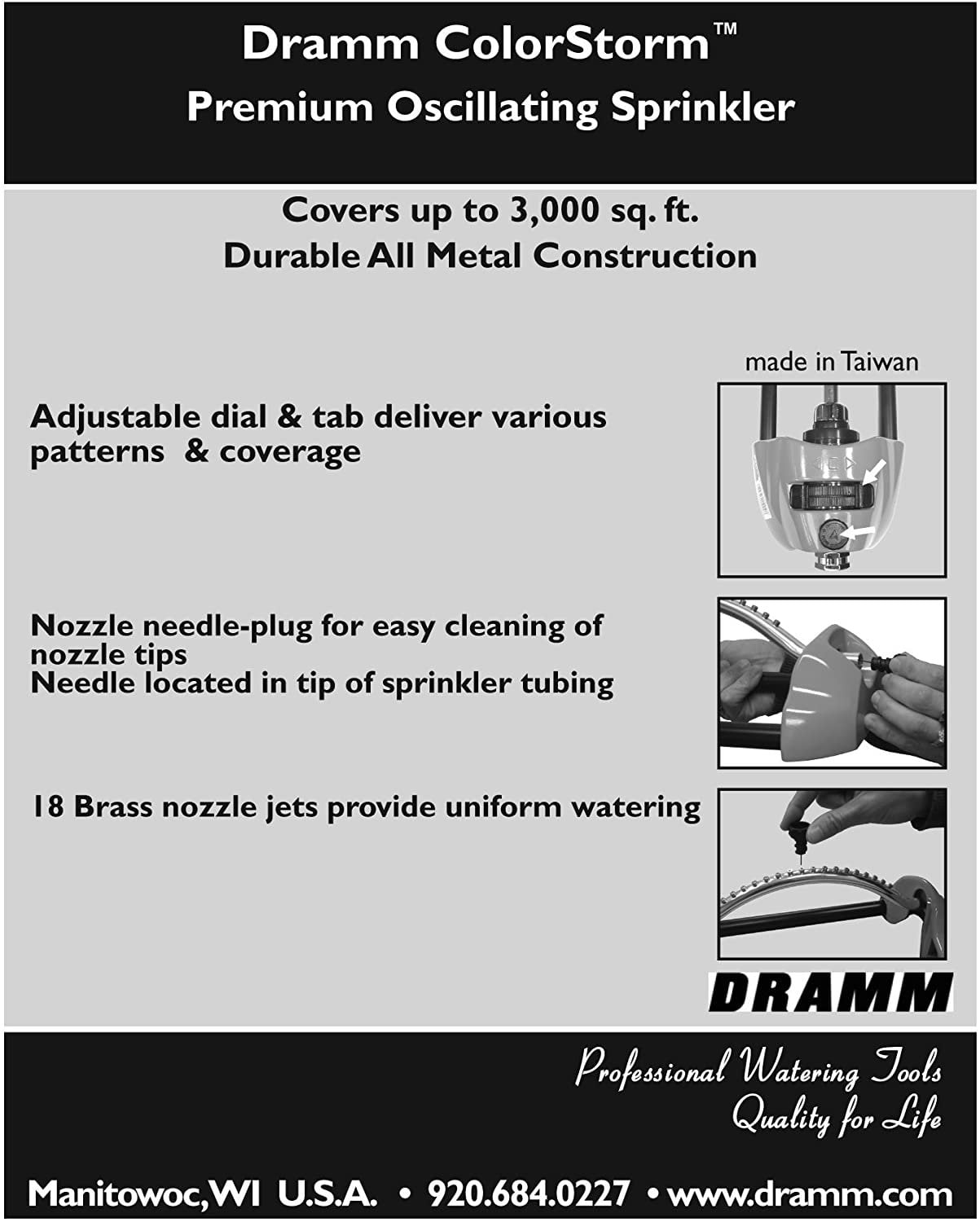 Dramm 10-15001 Sprinkler Oscl Red