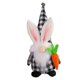 thumbnail image 1 of Rabbit Black and White Checkered Plush Gnome White Bearded Old Man Doll Decoration, 1 of 4