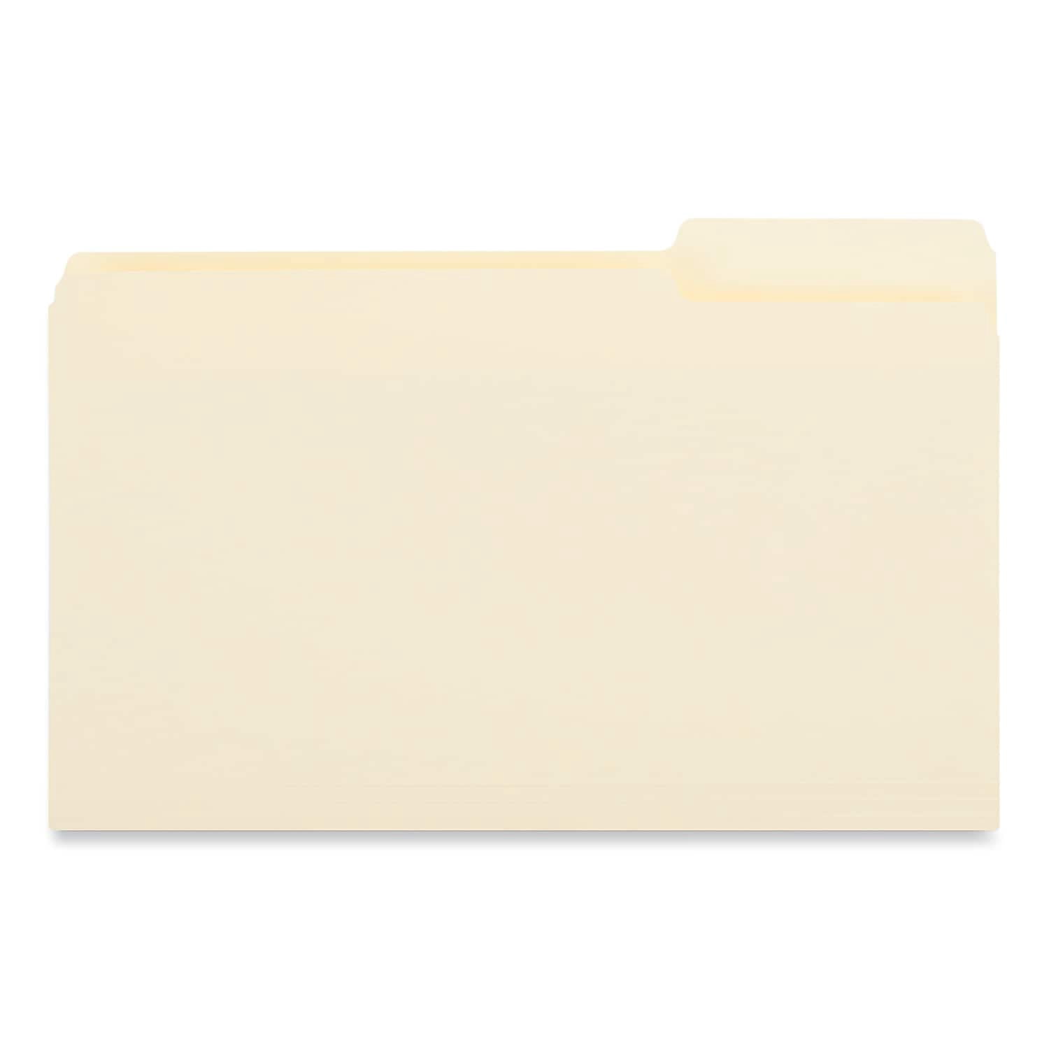 1/3-Cut Top Tabs Right Position Legal Size 11 pt. Manila File Folders (100-Piece/Box)
