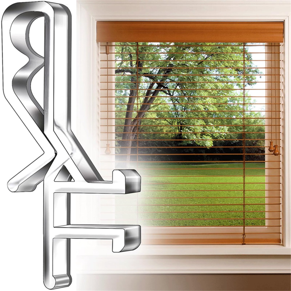 36 PCS Hidden Channel Valance Clips, 1-7/8inch Clear Plastic Blinds Clips for the Valance with A Groove in the Back