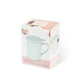 thumbnail image 6 of Pinky Up Annette Ceramic Tea Mug and Infuser, Loose Leaf Tea Cup, 12oz Mint, 6 of 6