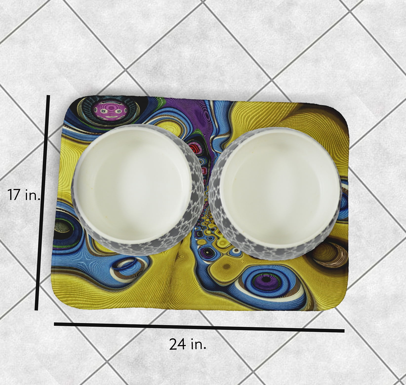 Simply Daisy Shape Shifter Pet Feeding Mat for Dogs and Cats