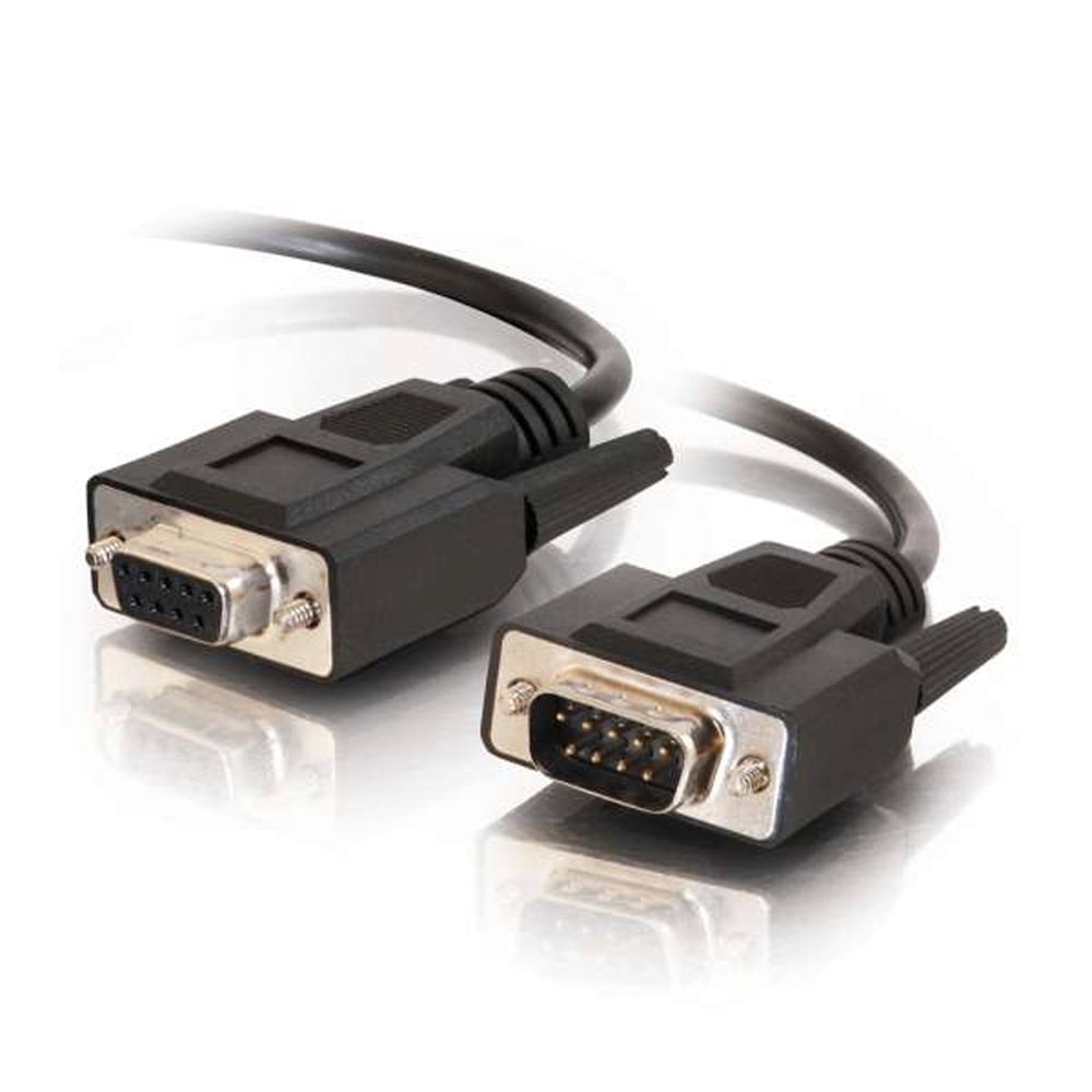 6 ft DB9 M/F Serial Extension Cable RS232 Black Color SF Cable 6 ft DB9 M/F Serial Extension Cable RS232 Black Color SF Cable