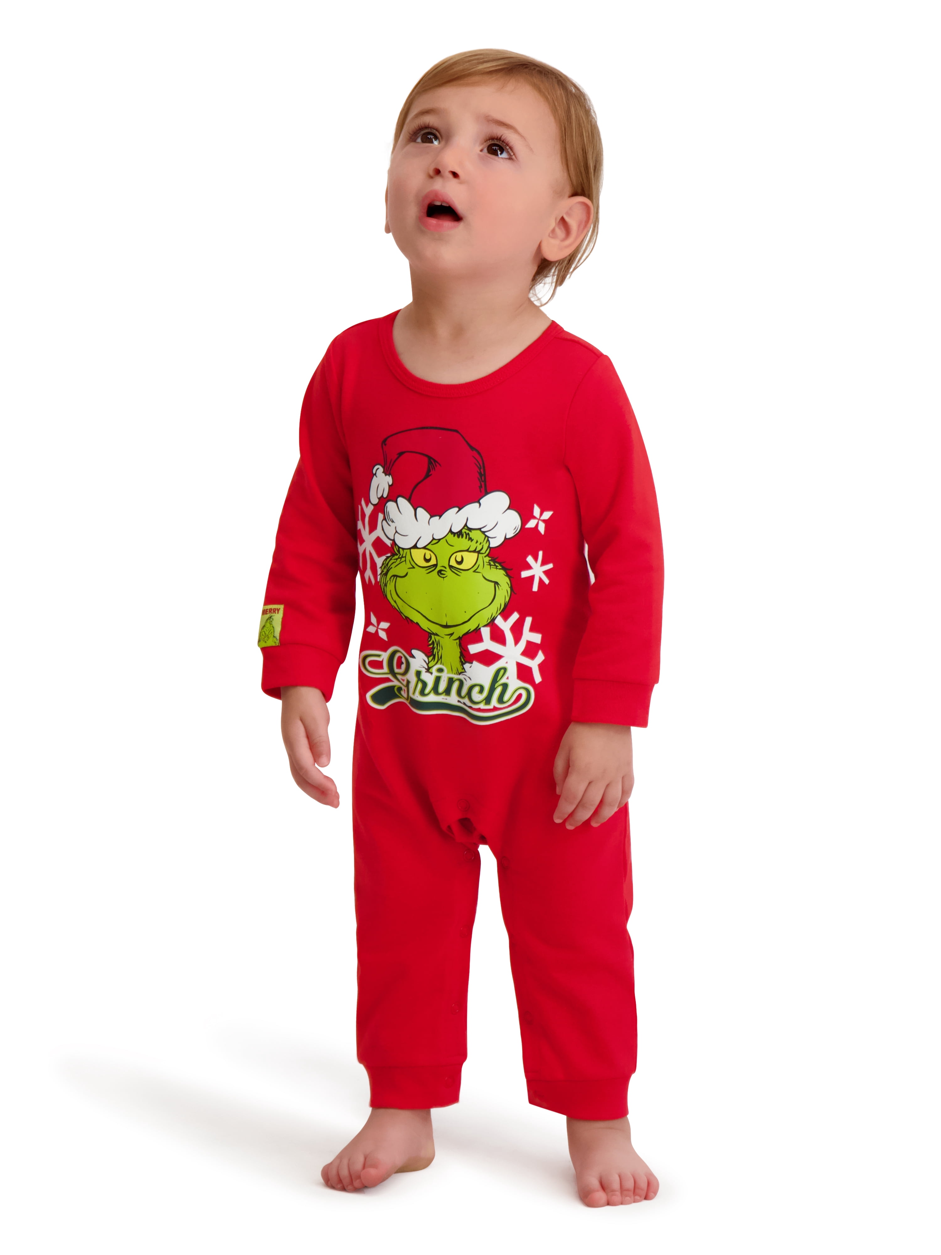 The Grinch Baby Unisex Red Coverall, Sizes 0/3M-24M