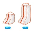 thumbnail image 3 of Uxcell Boots Storage Bag, Dust Proof Tall / Short Boots Carry Bags for Travel, Orange 4 Pack, 3 of 6