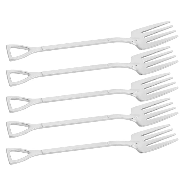 Elegantes cucharas de postre de acero inoxidable 304, juego de 5, perfectas para café, helado y dulces