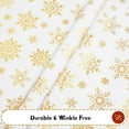 thumbnail image 3 of Christmas Table Cloth 60 x 120 Inch, Waterproof White Gold Snowflake Tablecloth Rectangular, Washable Xmas Table Cover Spillproof Winter Table Cloths Cover for Holiday Christmas Decorations, 3 of 6