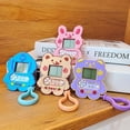 thumbnail image 4 of Cartoon Cute Game Keychain, Plastic Handheld Game Console, Classic Educational Toy Keychain, Mini Nostalgic Video Game Player Suitable For Jewelry And Accessories, 4 of 5