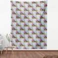 thumbnail image 4 of Underwater Fabric by the Yard, Sea Shells and Coral Reef Plants Marine Life Exotic Aquarium Natural Drawing, Upholstery Fabric for Dining Chairs Home Decor Accents, Multicolor by Ambesonne, 4 of 5