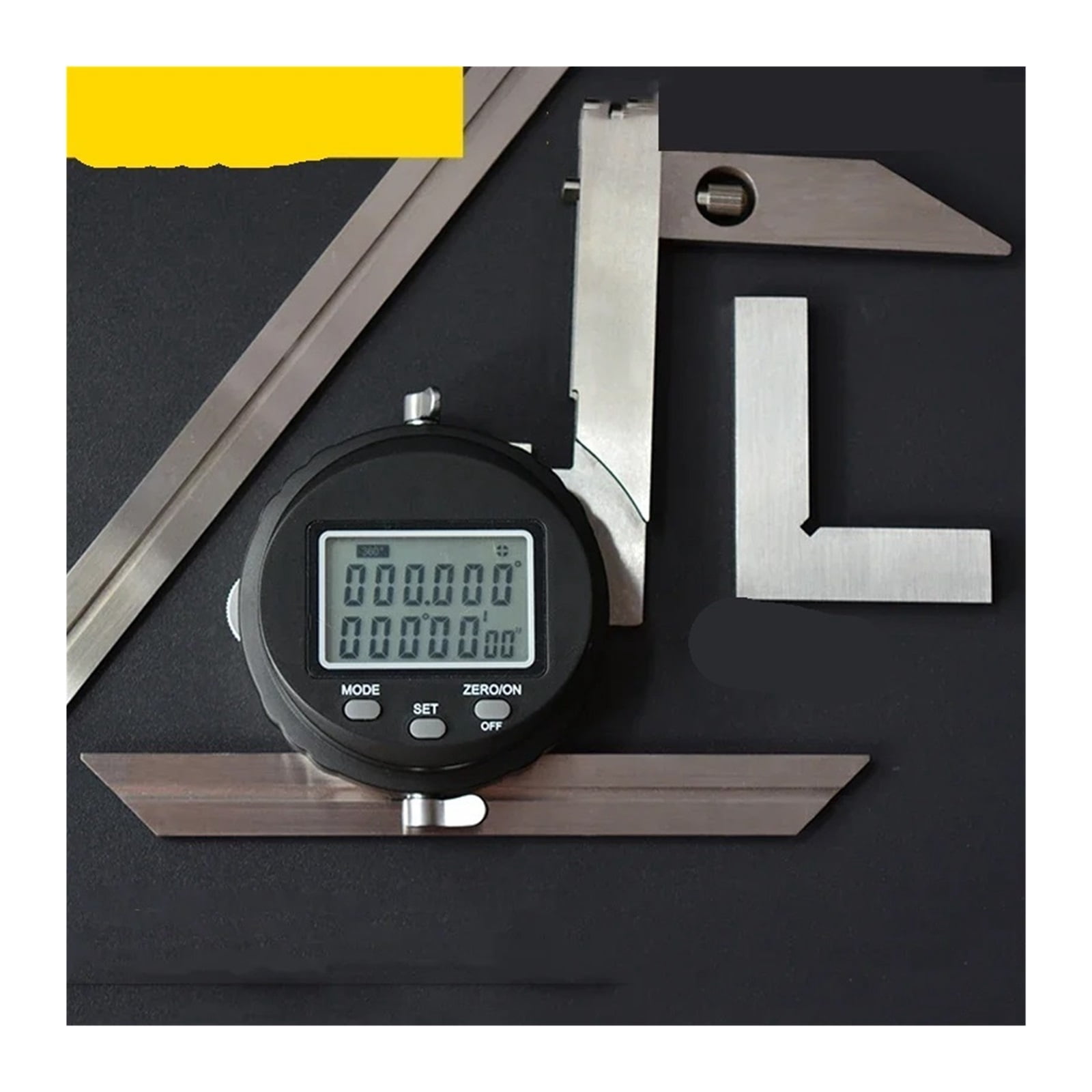 0-360 Multi-Function Digital Display Universal Protractor 360 Degree Angle Ruler Black ,Water-Proof & Dust Resistant