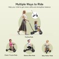 thumbnail image 4 of Besrey Toddler Tricycle with Push Handle for 1-5 Years Old Girls/Boys,Child Trike Kids Bike Bicycles ,Black, 4 of 15