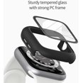 thumbnail image 2 of Étui Couverture Complète pour Apple Watch Protecteur d'Écran, Étui Rigide 9H Protecteur d'Écran pour Apple Watch 8/7/6/5/4/SE Couverture Complète Protecteur d'Écran pour Apple Watch 41mm Blanc, 2 of 5