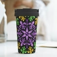 thumbnail image 6 of Logiee Mardi Gras5 Print Stainless Steel Coffee Tumbler, Travel Coffee Mug, Insulated Coffee Mug with Lid, Spill Proof Coffee Cup, Portable Thermal Mug, 6 of 8