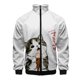 thumbnail image 3 of Nueva chaqueta con estampado de gato 3D para hombre y mujer, estilo Harajuku, hip hop, nueva sudadera blanca con capucha, sudadera informal con cuello alto y cremallera, abrigo, ropa, 3 of 5