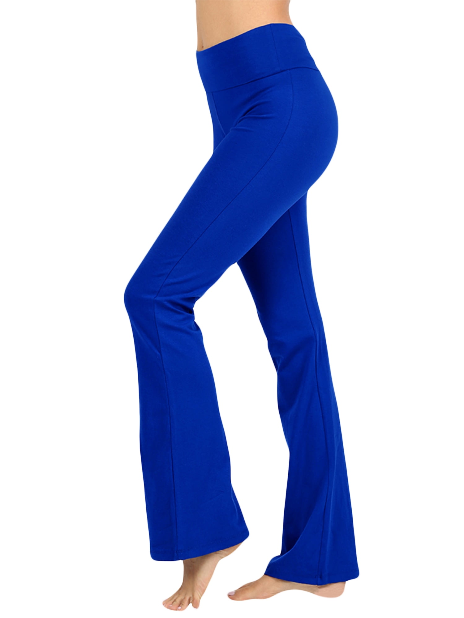 TheLovely Womens & Plus Stretch Cotton FoldOver High Waist Bootcut