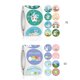 thumbnail image 3 of Pegatinas de feliz Pascua de 2,5 cm-1500 Uds., etiqueta de sello autoadhesiva de conejito bonito, pegatina para hornear pasteles para fiesta de Pascua, caja de regalo para niños, bolsa de decoración esquí esquí Gafas de esquí, 3 of 5