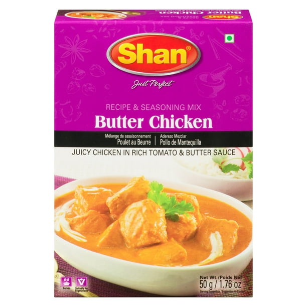 Recette de poulet au beurre de Shan et mélange de masala 50 g