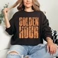 thumbnail image 4 of Golden Hour Block Distressed - Women's Graphic Sweatshirt, 4 of 14