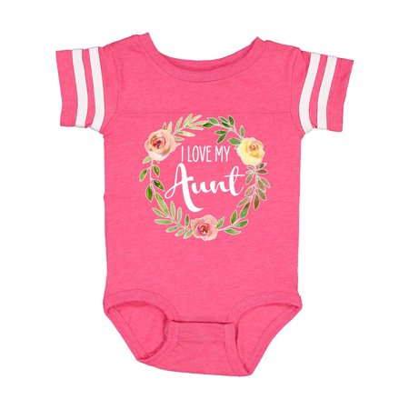

Inktastic I Love my Aunt- flower circle Gift Baby Boy or Baby Girl Bodysuit