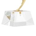 thumbnail image 3 of NFTIGB Modern Luxury Metal Abstract Decorative Sculpture with Base Home Art Decor Statue for Desk Shelf Decor Crystal White 10.2 Inches Tall Office Display, 3 of 9