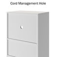 thumbnail image 6 of Lavish Home Rolling Microwave Stand - Kitchen Storage Cart, White and Gray, 6 of 8