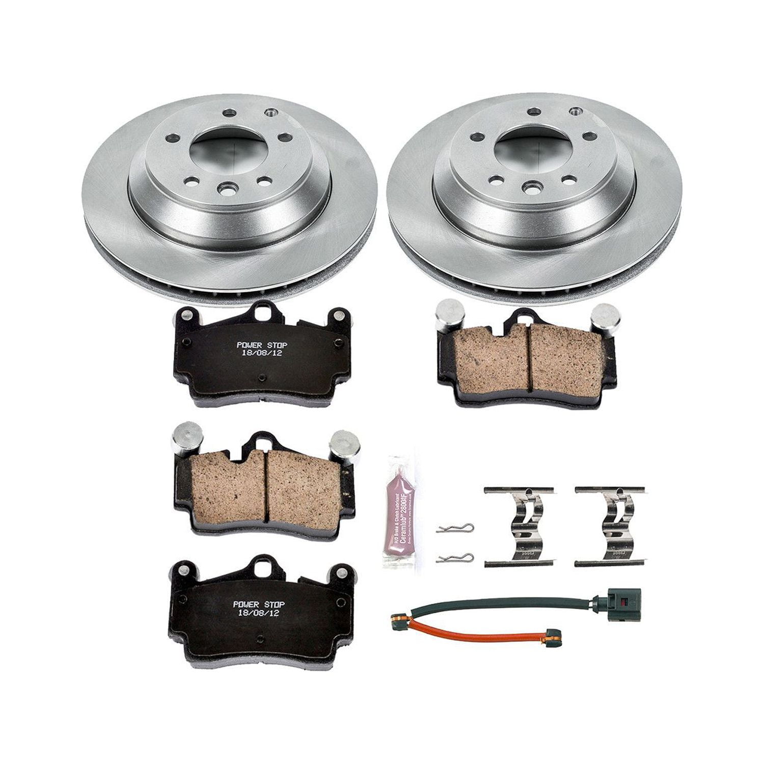 Power Stop Rear Stock Replacement Brake Pad and Rotor Kit KOE5312