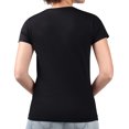 thumbnail image 5 of Women's G-III 4Her by Carl Banks Black Arizona Diamondbacks Super-Slim Fit Lightweight Team Logo Graphic V-Neck T-Shirt, 5 of 5