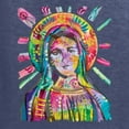 thumbnail image 6 of Wild Bobby Rainbow Painted Mother Mary Dean Russo Design Inspirational/Christian Unisex Crewneck Sweatshirt, Vintage Heather Navy, X-Large, 6 of 6