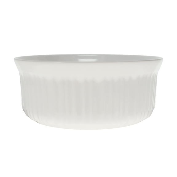 Corningware FS1 2.5 Qt /2.35L Round French White Glass Casserole Dish