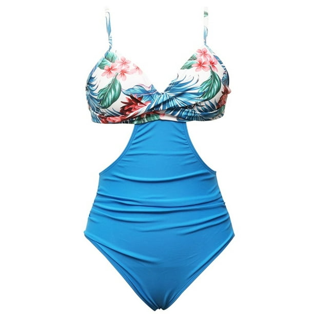 Dmagnates Matching One Piece Swimsuits for Mothers and Daughters
