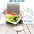 thumbnail image 5 of 10 Pack Refrigerator Organizer Bins, Stackable Fridge Organizers and Storage Clear, Plastic Storage Bins with Lids, BPA-Free Pantry Organization storagen for Food, Fruits, Drinks, Vegetable, 5 of 7