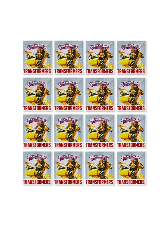 Transformer Sticker Treats, Valentine's Day, Party Favors, Greeting Card Set, Paper, 16 Count