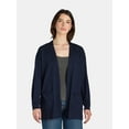 thumbnail image 5 of Time and Tru Women's Open Front Cardigan Sweater, Lightweight, Sizes XS-XXXL, 5 of 7