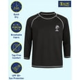 thumbnail image 5 of iXtreme Boys Rash Guard - 2 Pack Quick Dry UPF 50+ Sun Protection Long Sleeve Swim Shirt (8-18), 5 of 7