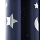 thumbnail image 3 of Cortina opaca con diseño de estrellas y lunas plateadas, sencilla y moderna, con aislamiento térmico y perforaciones, 100 x 130 cm (azul marino), 3 of 6