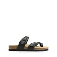 thumbnail image 2 of Women's Cork Footbed Thong Slide Sandals Comfort Flat Sandals for Summer, 2 of 5