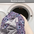 thumbnail image 6 of Floral Dog Crate Cover, Repetitive Pattern of Flower Art Designs, Easy to Use Pet Kennel Cover for Medium Large Dogs, 35" x 23" x 27", Dark Magenta Pale Blue, by Ambesonne, 6 of 6