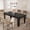 Black, variant on Farmhouse Rectangular Wood Dining Table for 6-8 People, Large Rustic Kitchen Dinner Table with Thick Tabletop, Sturdy Wooden Frame & Legs, 350 LBS Weight Capacity