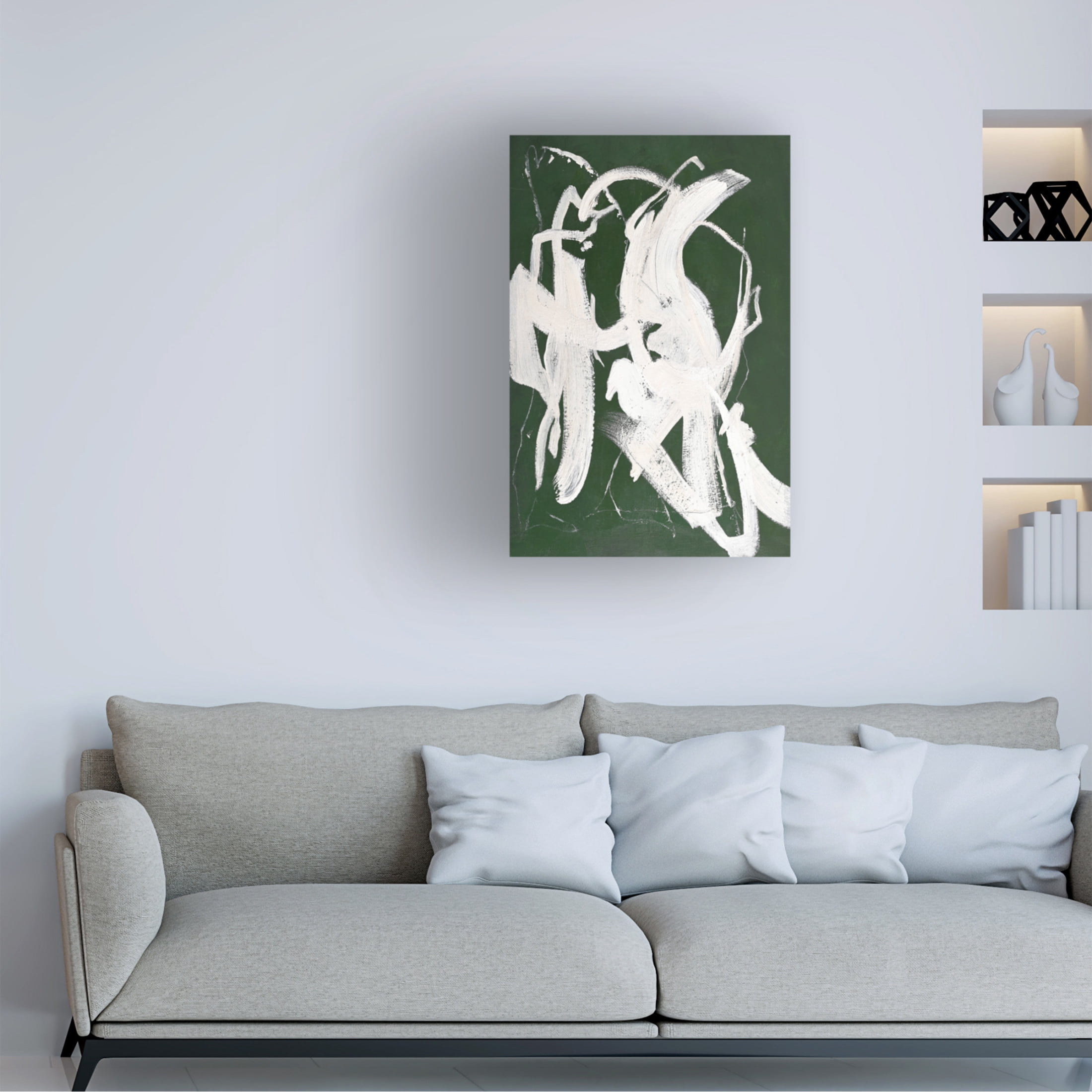 Canvas Wall Art - Design Fabrikken 'Criss Cross' Wall Art for Living Room, Bedroom, or Office Décor by Trademark Fine Art - 12 x 19 Inches