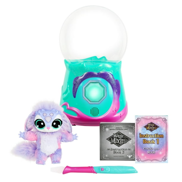 Magic Mixies Sparkle Magic Crystal Ball с эксклюзивной интерактивной 8-дюймовой плюшевой игрушкой Sparkle и более 80 звуков и реакций, электронный питомец, возраст 5+