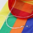 thumbnail image 4 of Paquete de 3 banderas del orgullo gay, bandera del orgullo, bandera de manga de viento, bandera de arcoíris LGBT, decoración colgante de manga de viento de arco iris al aire libre, impermeable, 4 of 5