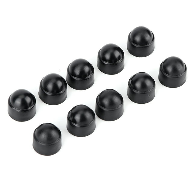 Screw Nut Protection Cap,10pcs 15mm/0.59in M8 Plastic Hex Nut Protection Cap Auto Accessory Performance Driven